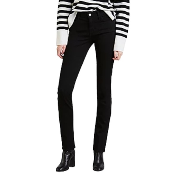 Levi's Denim - Levi’s Black Classic Mid Rise Skinny Jeans
